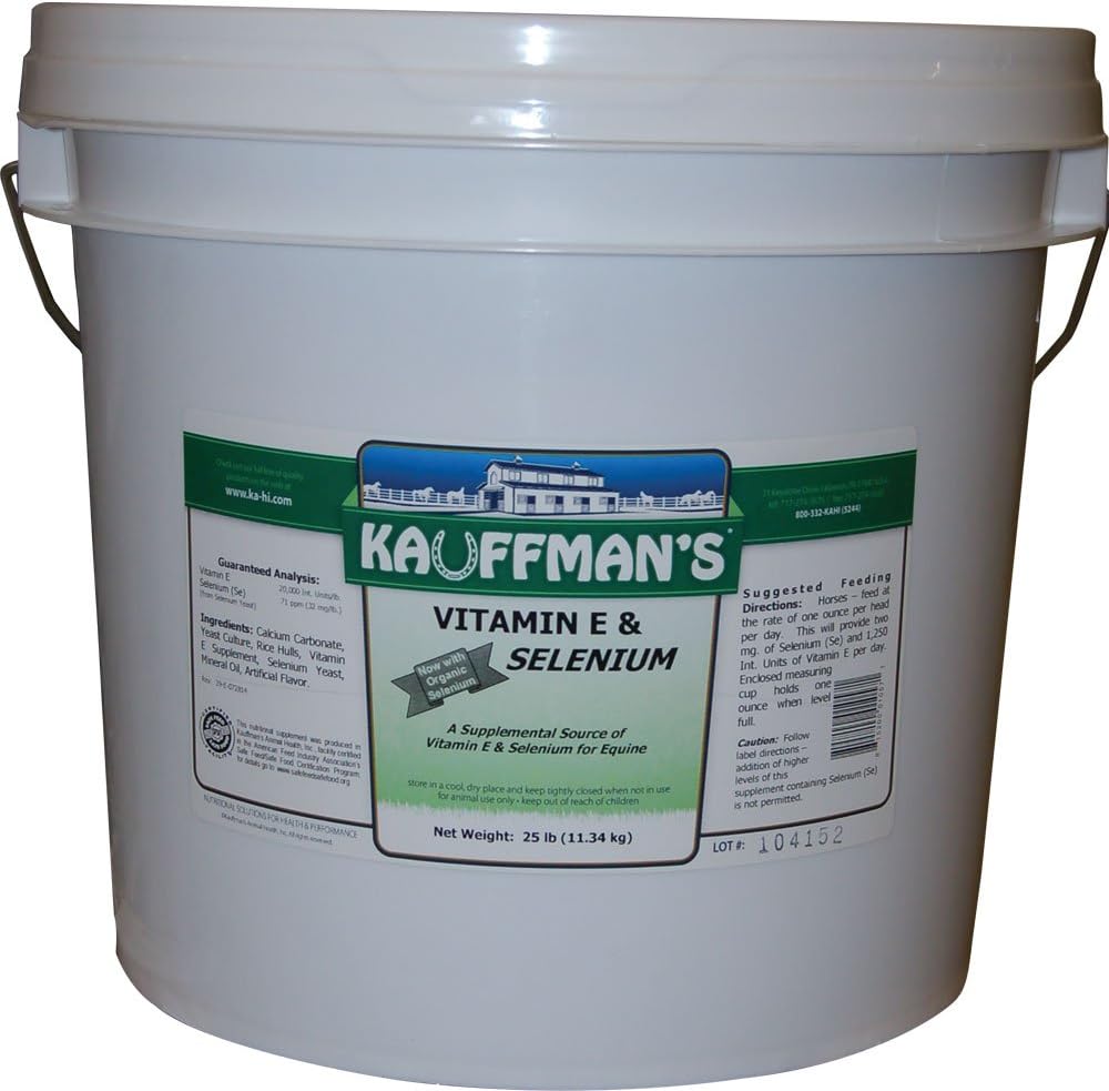 Kauffman's Animal Products Vitamin E and Selenium Powder for Optimal Health and Performance