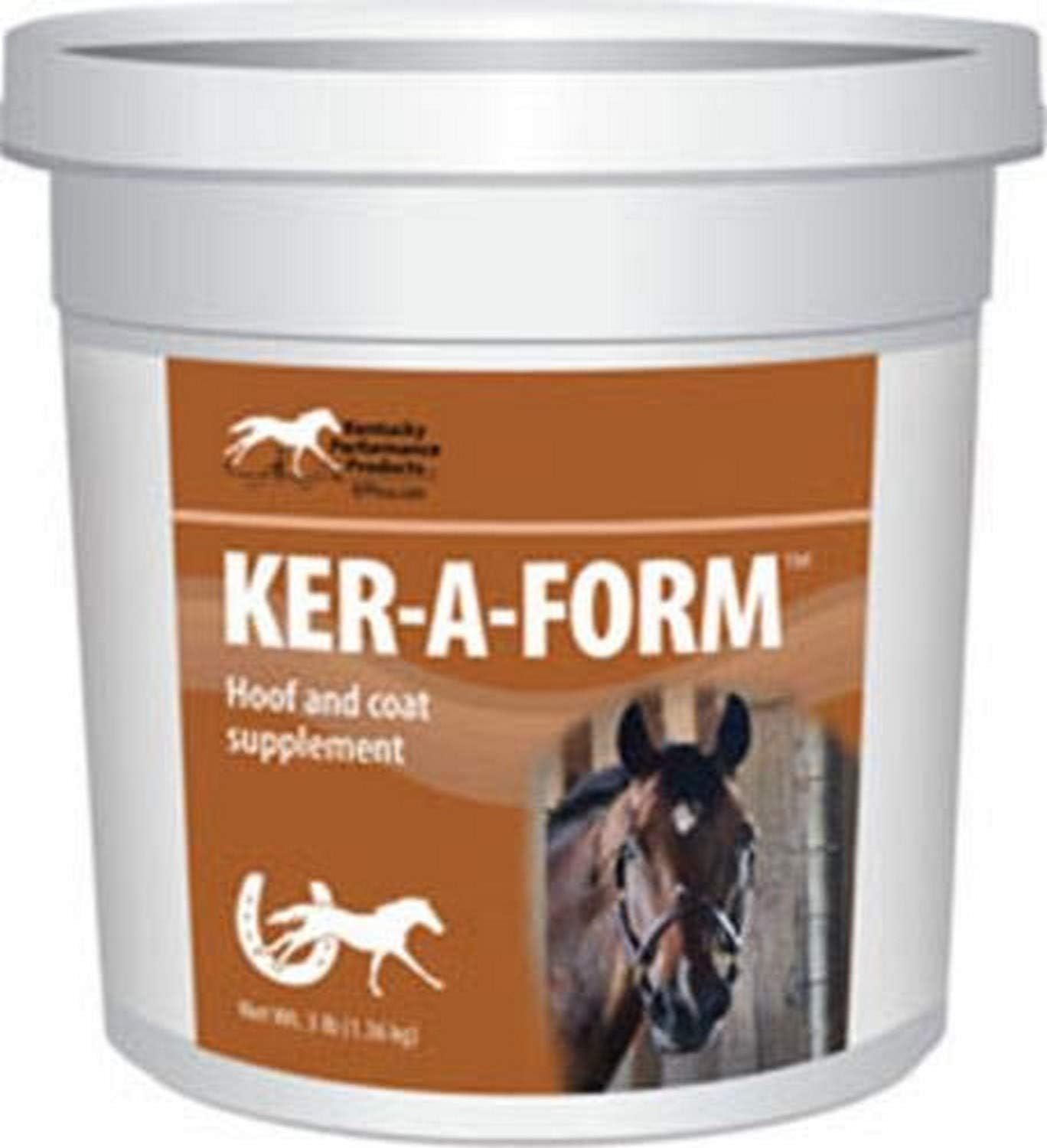 Kentucky Performance Prod 044045 Ker-A Form Coat & Hoof Supplement 3 lb for Equine Health