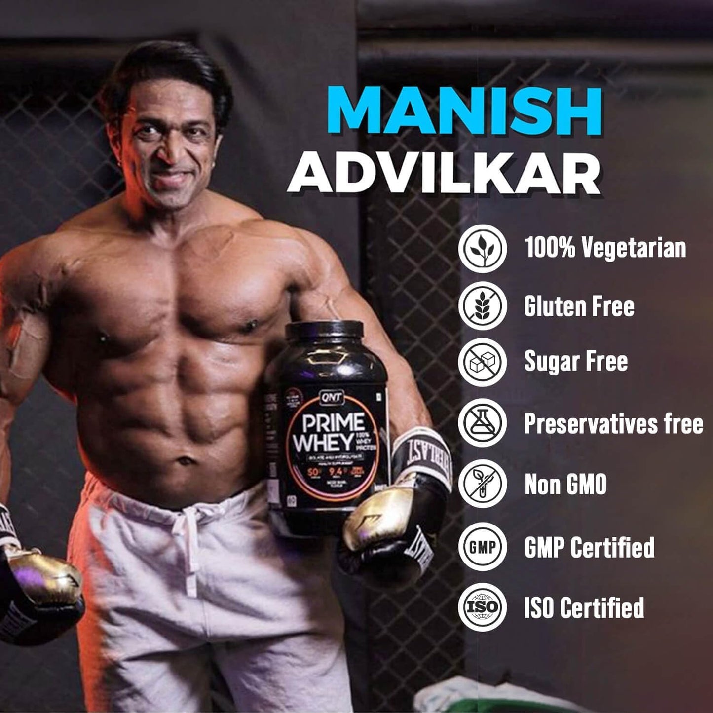 Kesar Kaju Pista Whey Protein Powder - 500g Triple Blend | 25g Protein Per Scoop | BCAA for Muscle Recovery