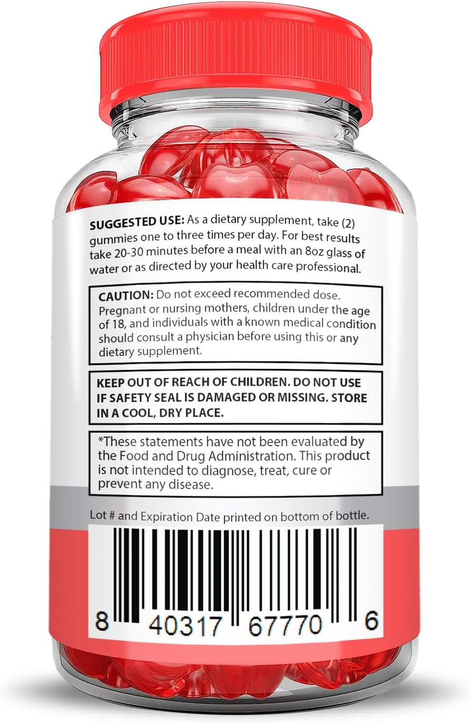 Keto ACV Gummies 5-Pack with Pomegranate & Beet Juice - 2000MG Extreme Strength Vegan Keto Bites - Non GMO - 300 Gummies