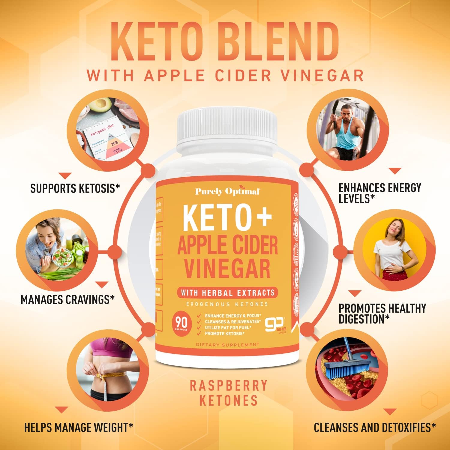 Keto BHB Supplement with Apple Cider Vinegar for Optimal Results