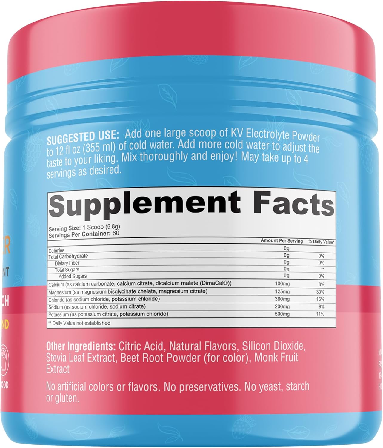 Keto Electrolyte Powder Mix | High Potassium, Magnesium, Sodium, Calcium | Sugar-Free Energy Drink | Zero Cal, Carb Keto Supplement