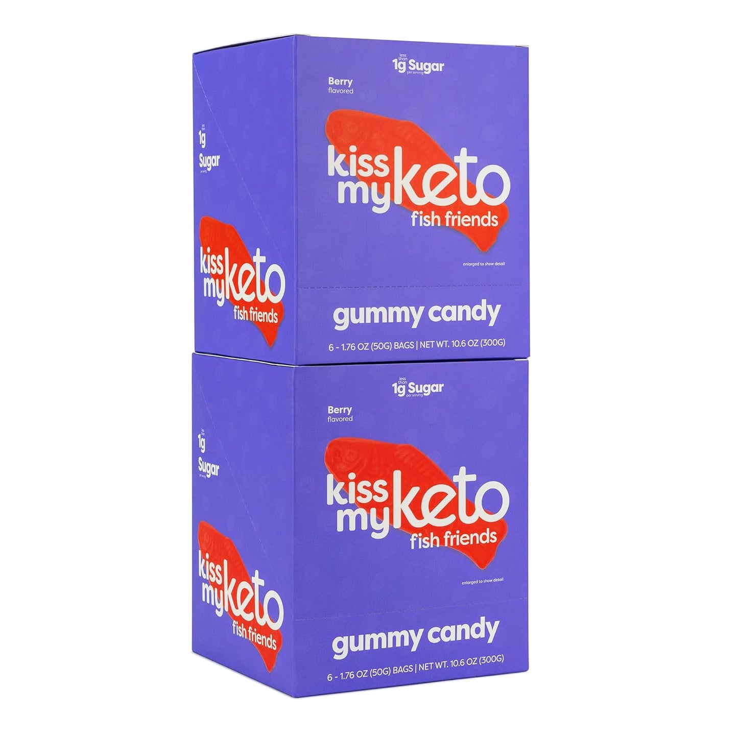 Keto-Friendly Candy Gummy Bears and Fish Combo Pack - 24 Pack