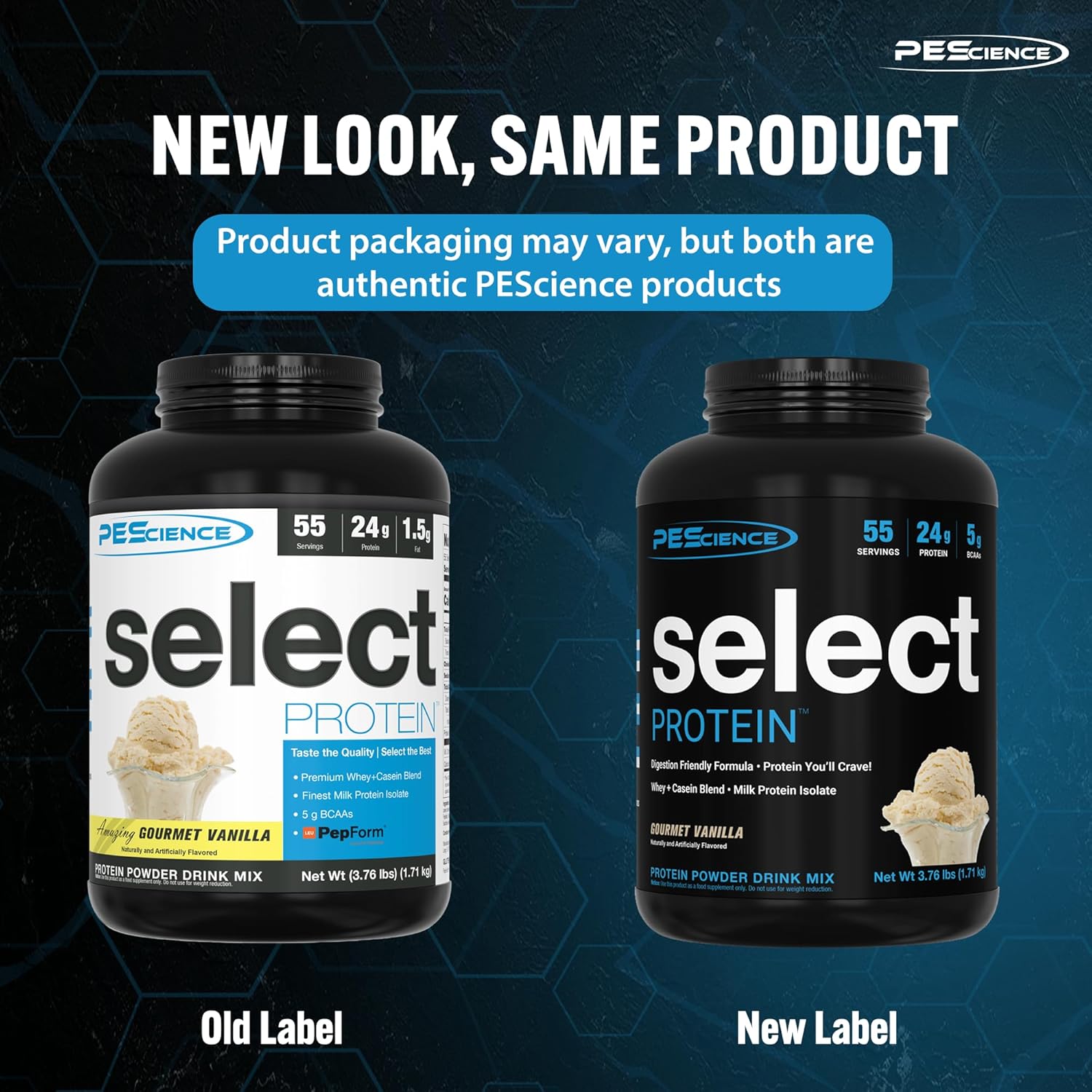 Keto-Friendly PEScience Select Gourmet Vanilla Low Carb Protein Powder - 27 Servings, Gluten-Free