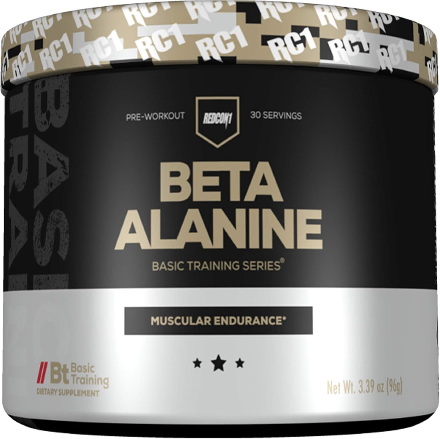 Keto-Friendly Preworkout Supplement with Beta Alanine - Caffeine-Free Muscle Endurance Booster by REDCON1 (30 Servings)