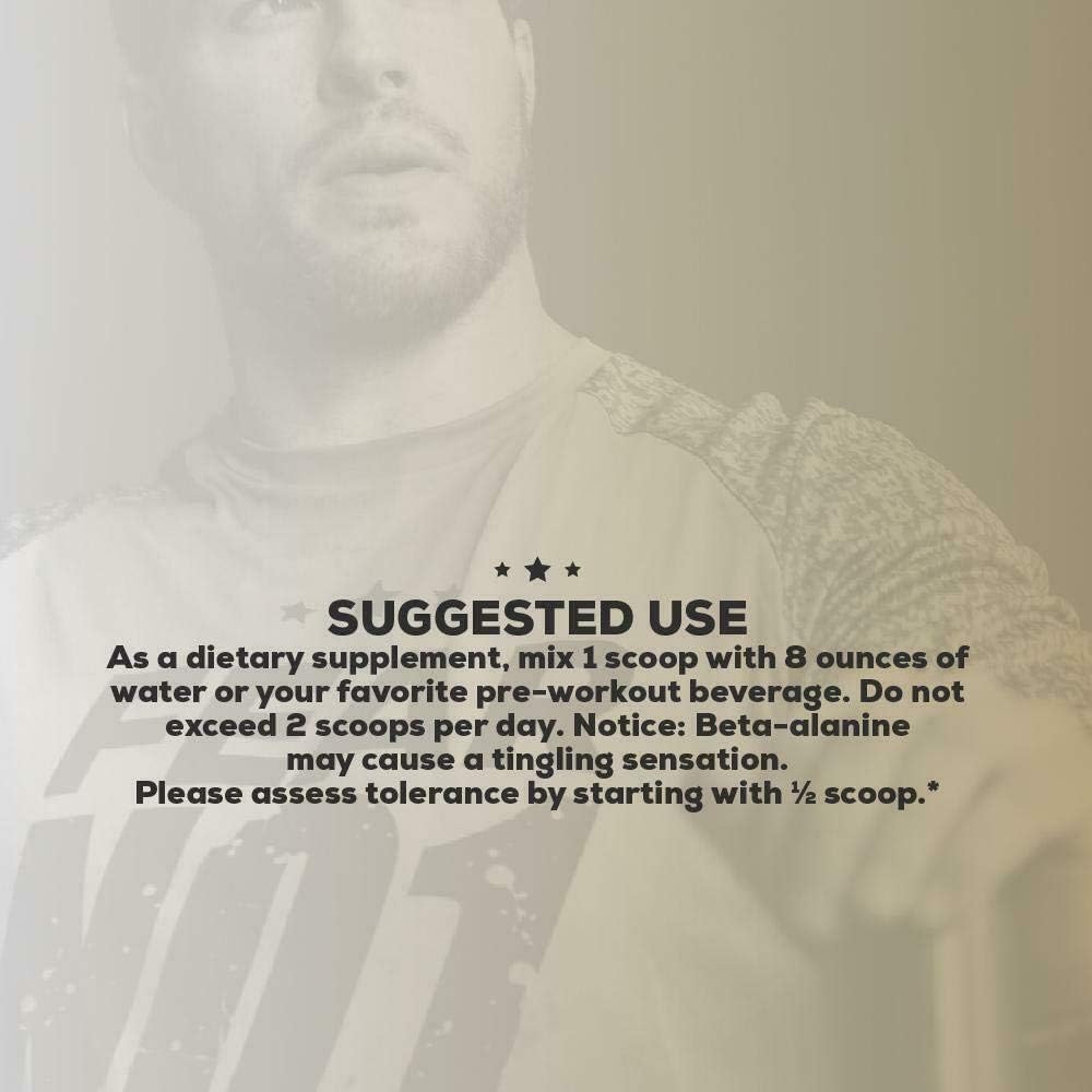 Keto-Friendly Preworkout Supplement with Beta Alanine - Caffeine-Free Muscle Endurance Booster by REDCON1 (30 Servings)