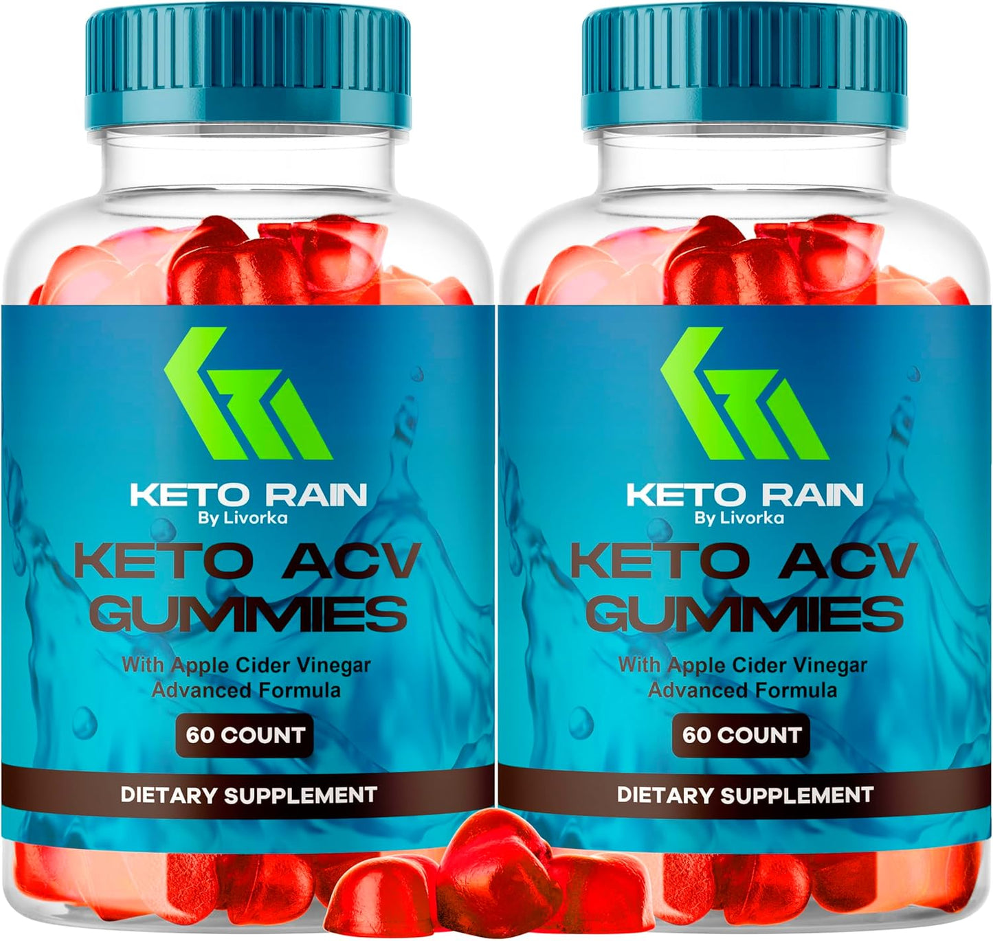 Keto Rain Gummies for Weight Loss - 2 Pack, 120 Gummies - ACV Keto Gummies for Keto Diet - KetoRain Gummy