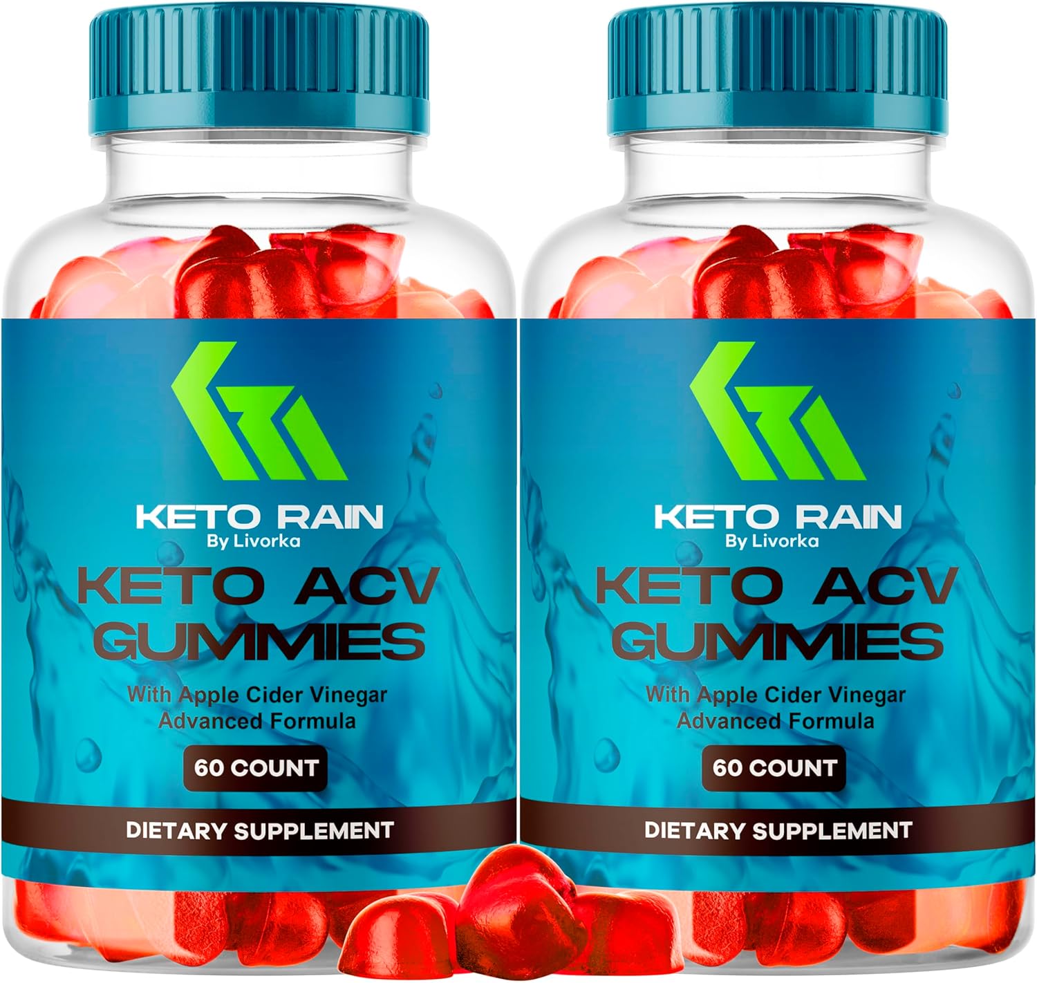 Keto Rain Gummies for Weight Loss - 2 Pack, 120 Gummies - ACV Keto Gummies for Keto Diet - KetoRain Gummy