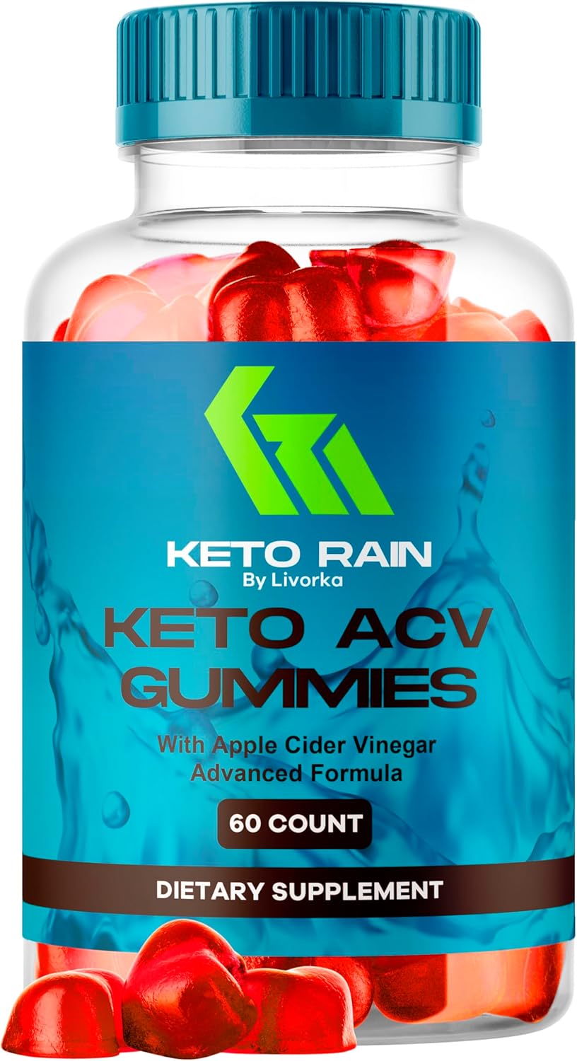 Keto Rain Gummies for Weight Loss - ACV Infused - 60 Gummies - 1 Month Supply
