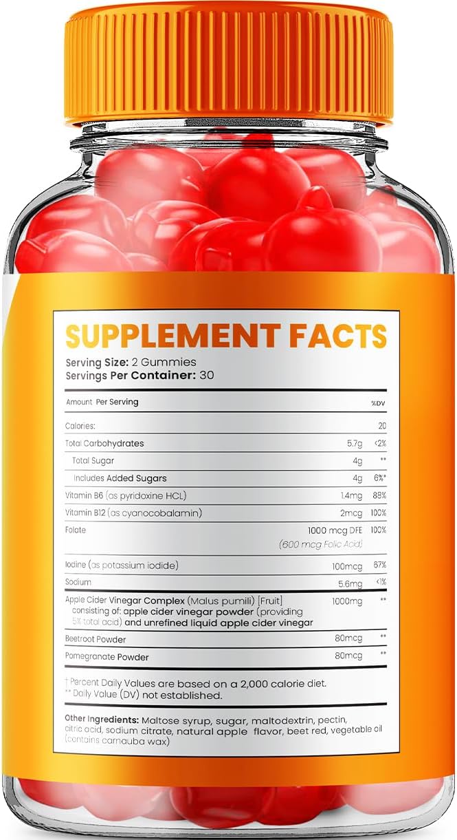 Keto Shred Max ACV Gummies - Reviews for Weight Management with B12 - 180 Gummies