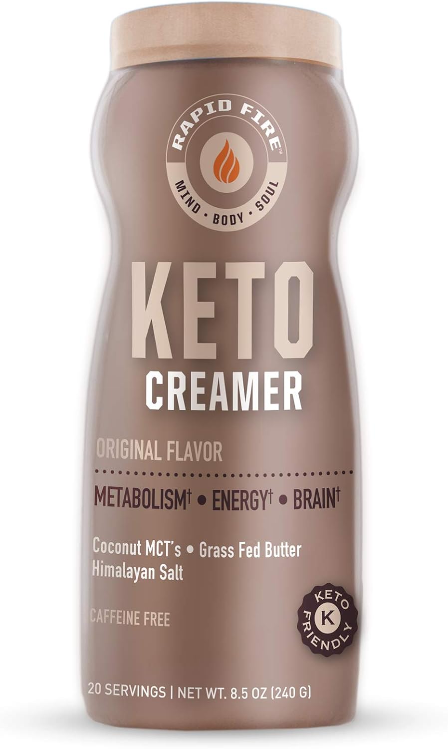 Ketogenic Coffee Mix Caramel Macchiato with MCT Creamer for Rapid Weight Loss and Metabolism Support - 7.93 and 8.5 Ounces
