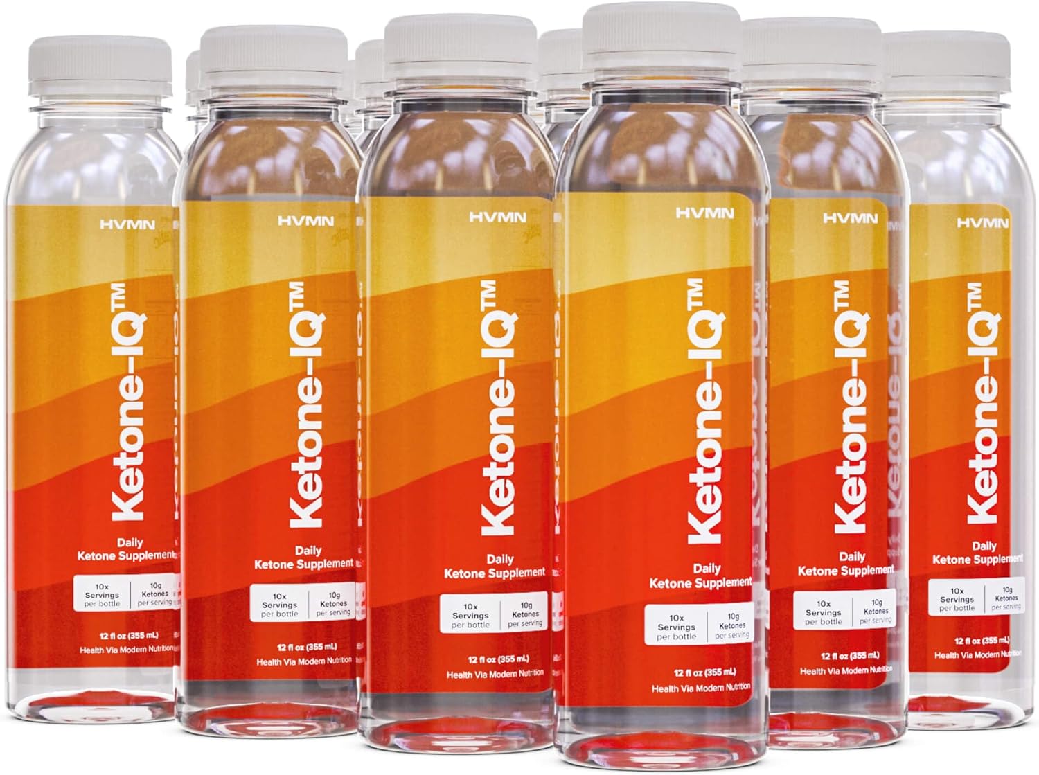 Ketone-IQ Drinkable Ketones for Clean Energy and Focus - Sugar Free, Caffeine Free - 12 Pack, 12 oz. - Elevate Ketone Levels Fast