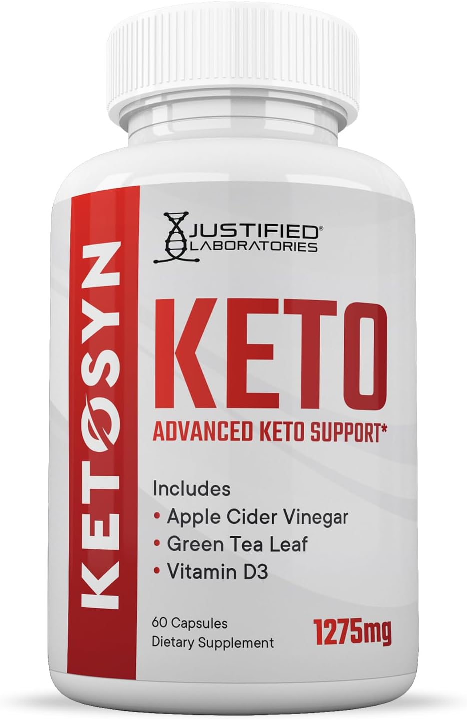 Ketosyn Keto ACV Pills (3 Pack) 1275MG Support Blend Capsules with Apple Cider Vinegar, Olive Oil, Green Tea - 180 Count