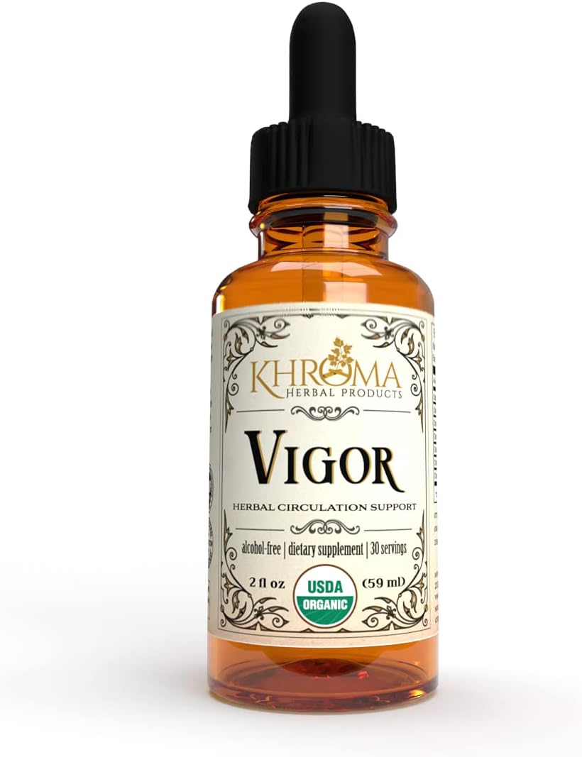 Khroma Herbal Products Organic Circulation Complex - Potent 2 oz Liquid for Improved Circulatory Support - 30 Servings