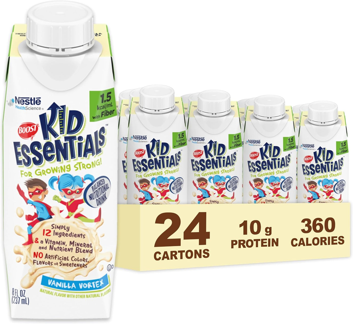 Kid-Friendly Boost Essentials 1.5 with Fiber in Vanilla Flavor - Nutritious Drink for Children