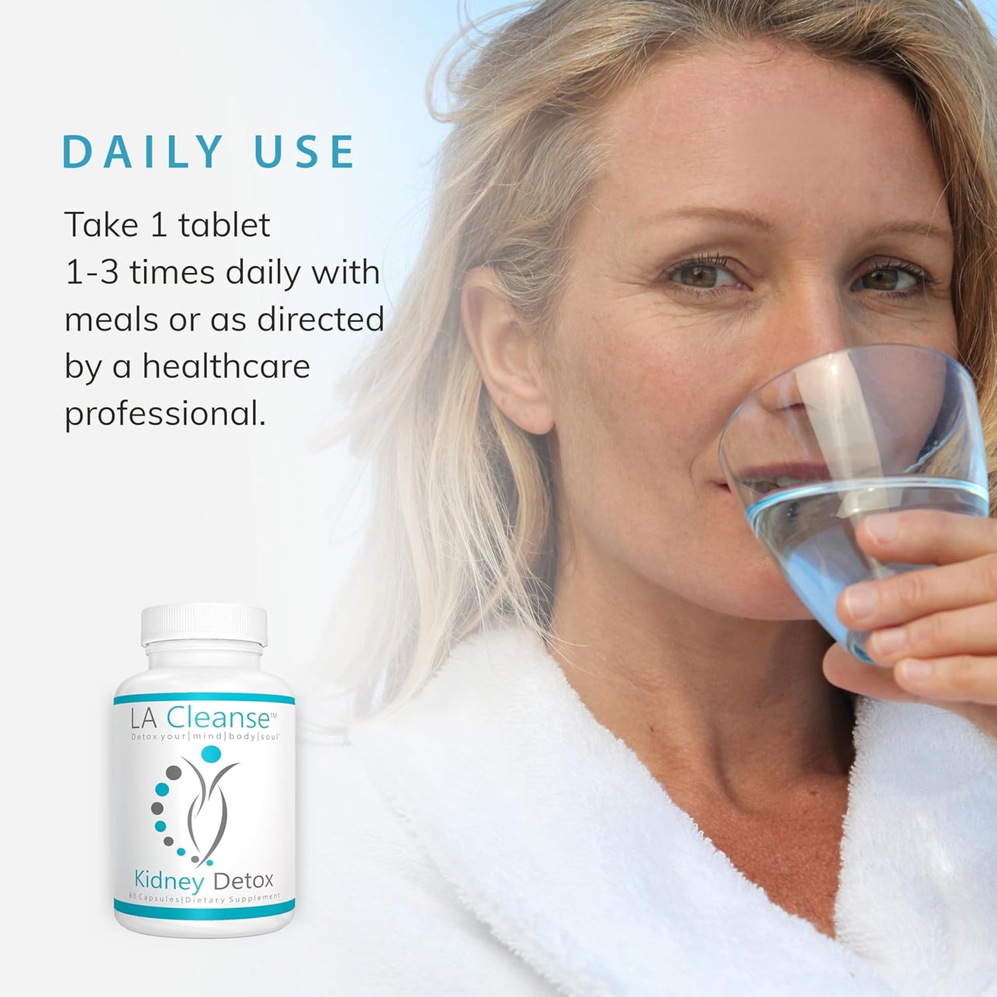 Kidney Cleanse Supplement - 60 Capsules - 200mg Cranberry Extract with Astragalus Root, Uva Ursi, & Chanca Piedra for Urinary Health & Detox