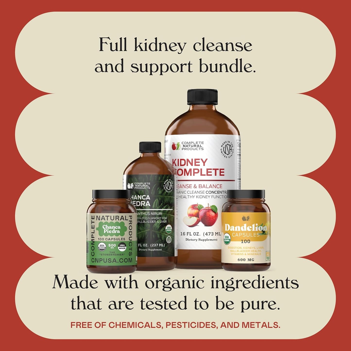 Kidney Complete Bundle - Comprehensive Natural Support for Kidney Cleanse and Detox