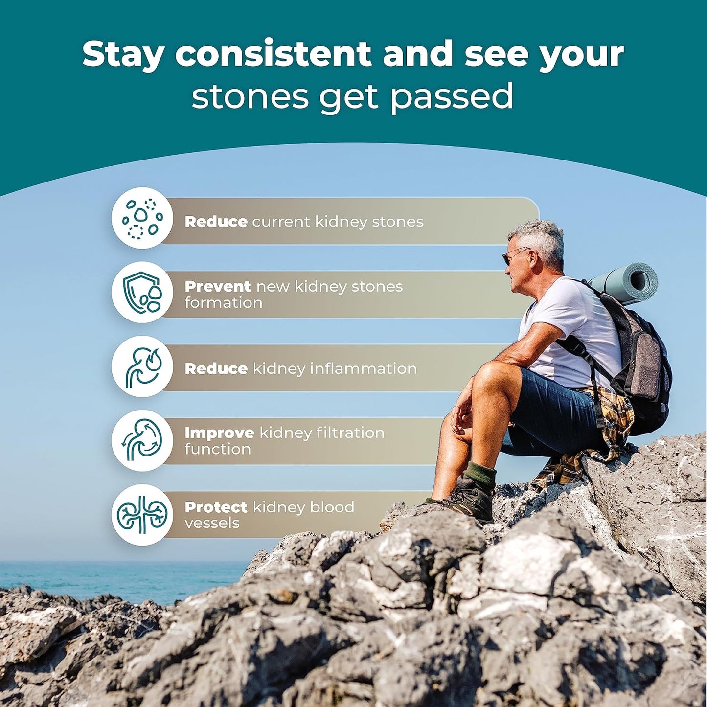 Kidney Health Formula with Chanca Piedra for Ultimate Support - Complete Cleanse Solution for Kidney Stones - 1 Bottle