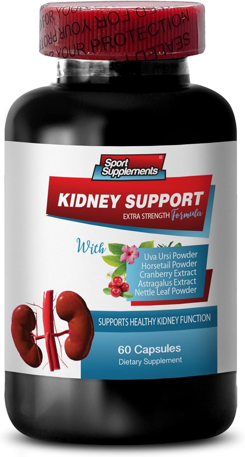 Kidney & Liver Support Dietary Supplement with Cranberry Vitamins - Immune Boost - Detox & Repair Formula - 60 Capsules