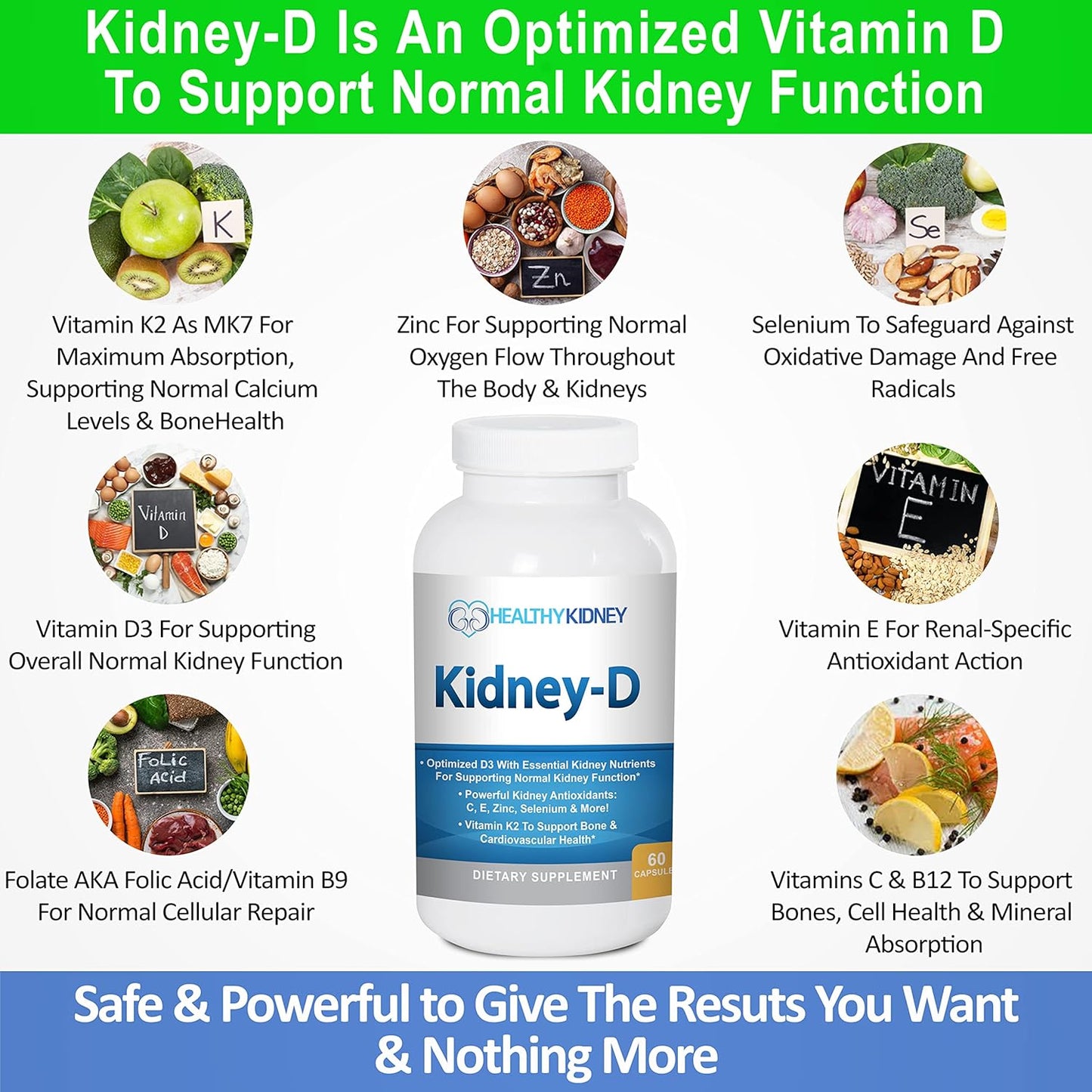 Kidney Restore: Kidney Cleanse and Health Supplement with Kidney-D Support