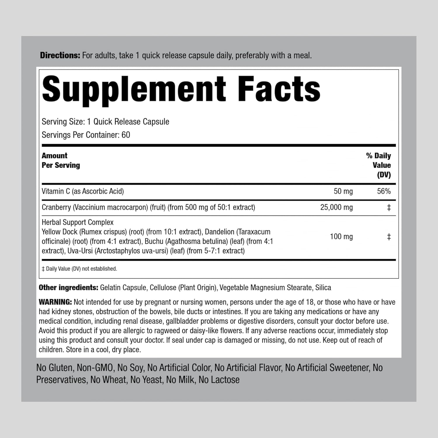 Kidney Restore Supplement for Men and Women - 60 Capsules - Kidney Care Formula - Non-GMO, Gluten Free