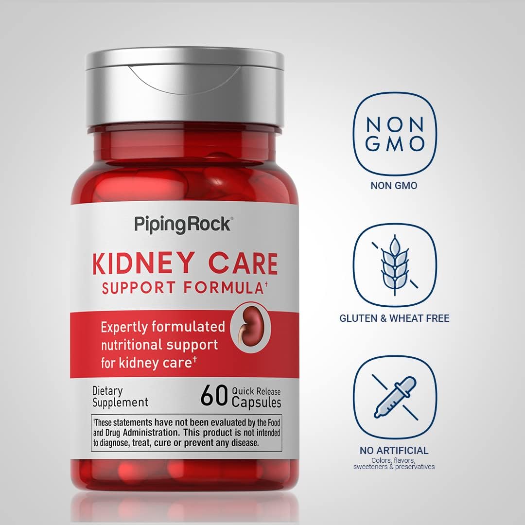 Kidney Restore Supplement for Men and Women - 60 Capsules - Kidney Care Formula - Non-GMO, Gluten Free