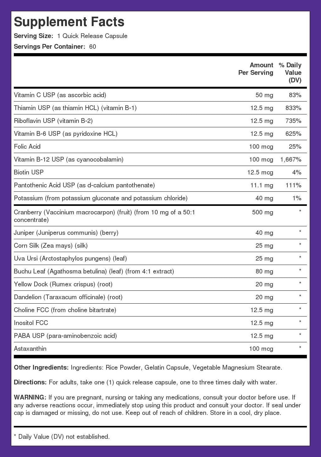 Kidney Restore Supplement for Men and Women - 60 Capsules - Kidney Care Formula - Non-GMO, Gluten Free