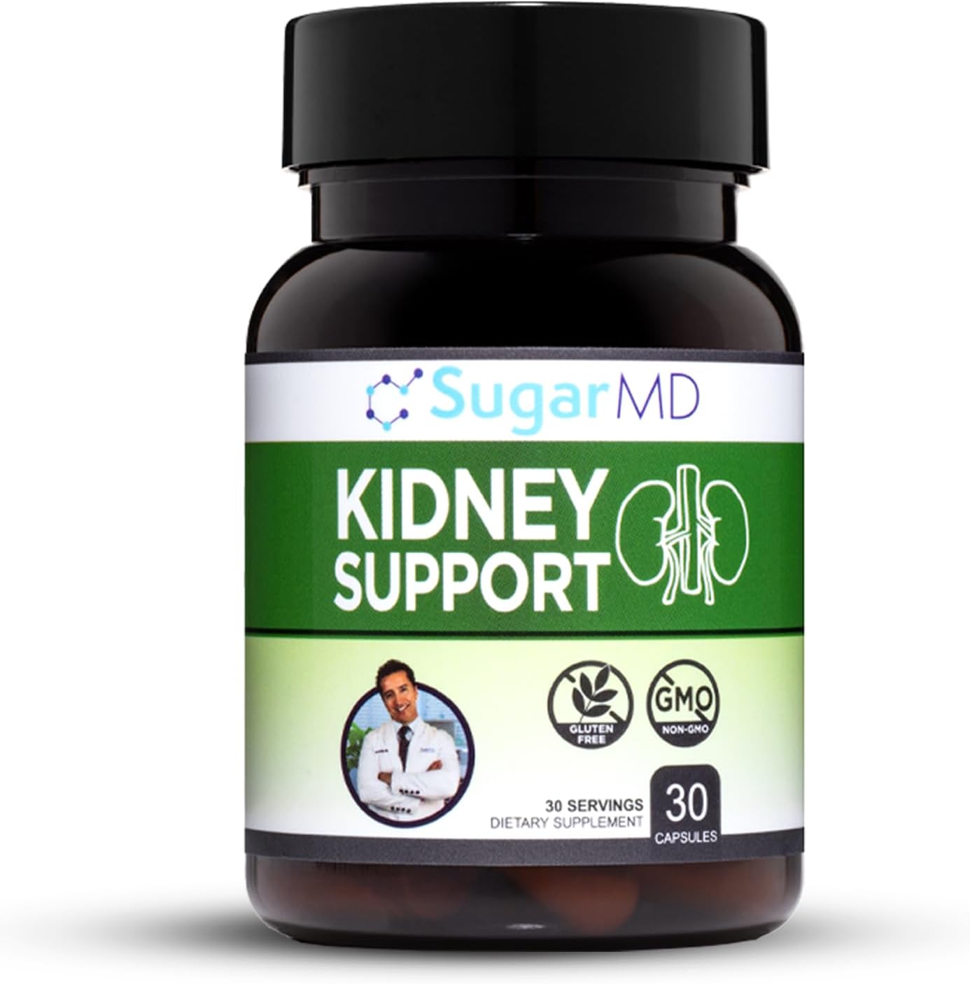 Kidney Support Formula Capsules - Natural Supplement for Healthy Kidney Function - Non-GMO & Gluten Free - 30-Day Supply