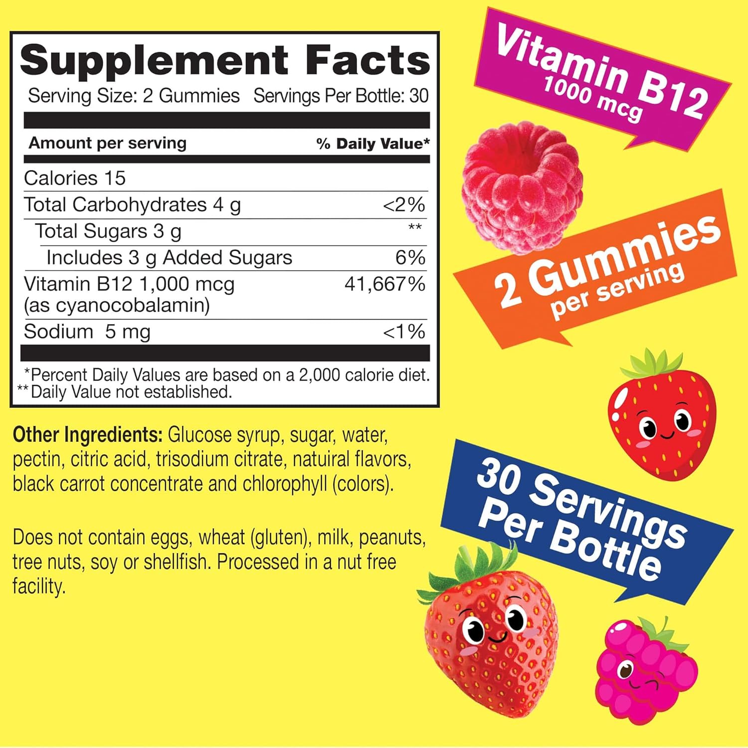 Kids Bundle: Vitamin B12, Calcium, Vitamin D3 Gummies - Gluten Free, GMO Free Chewable Supplement