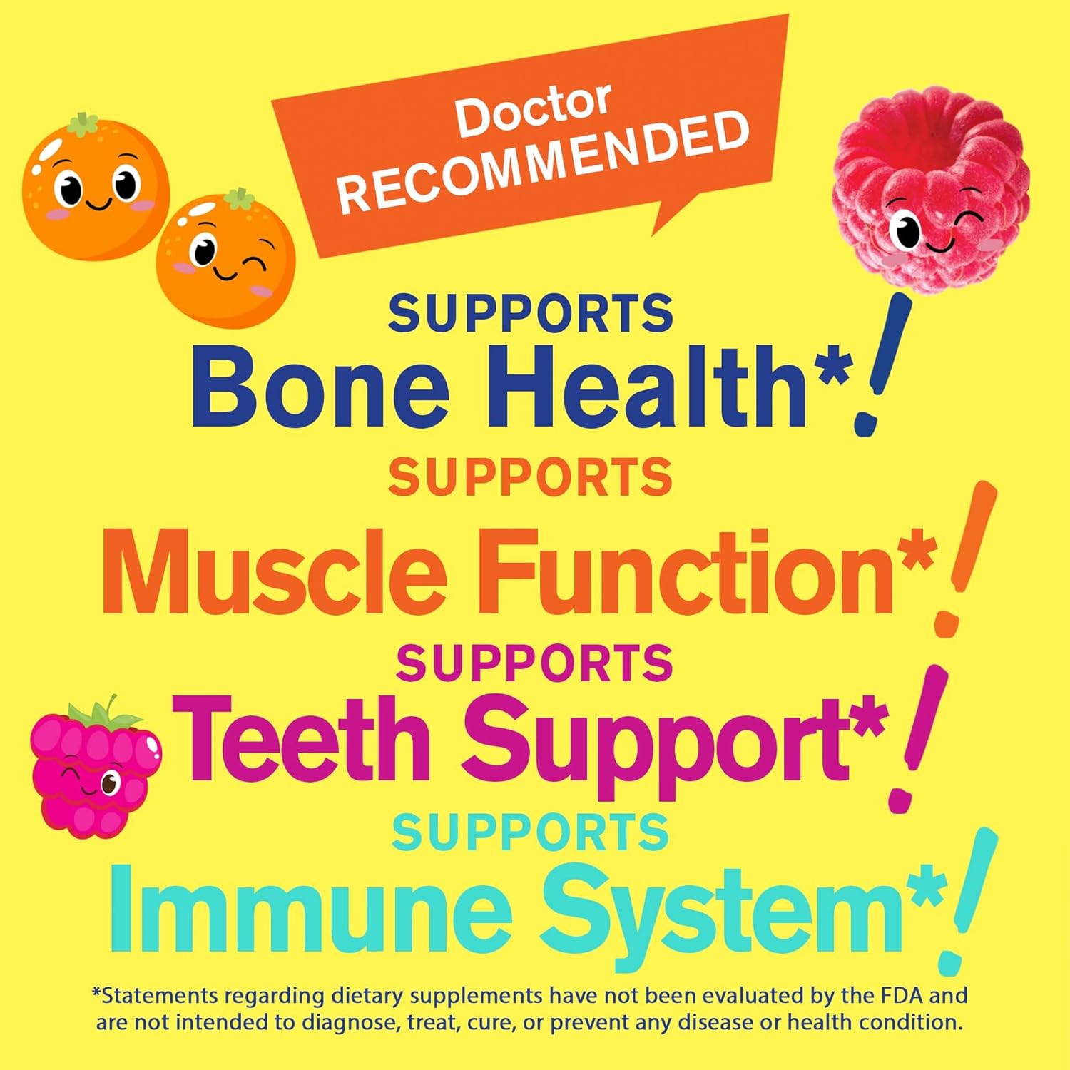 Kids Bundle: Vitamin B12, Calcium, Vitamin D3 Gummies - Gluten Free, GMO Free Chewable Supplement