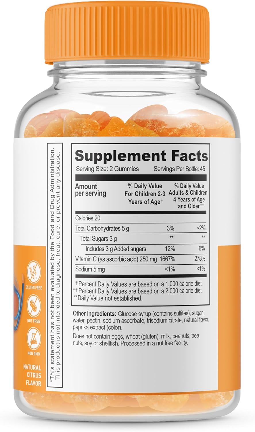 Kids Bundle: Vitamin C + Calcium with Vitamin D Gummies - Tasty & Healthy Vitamin Supplement - Gluten & GMO Free