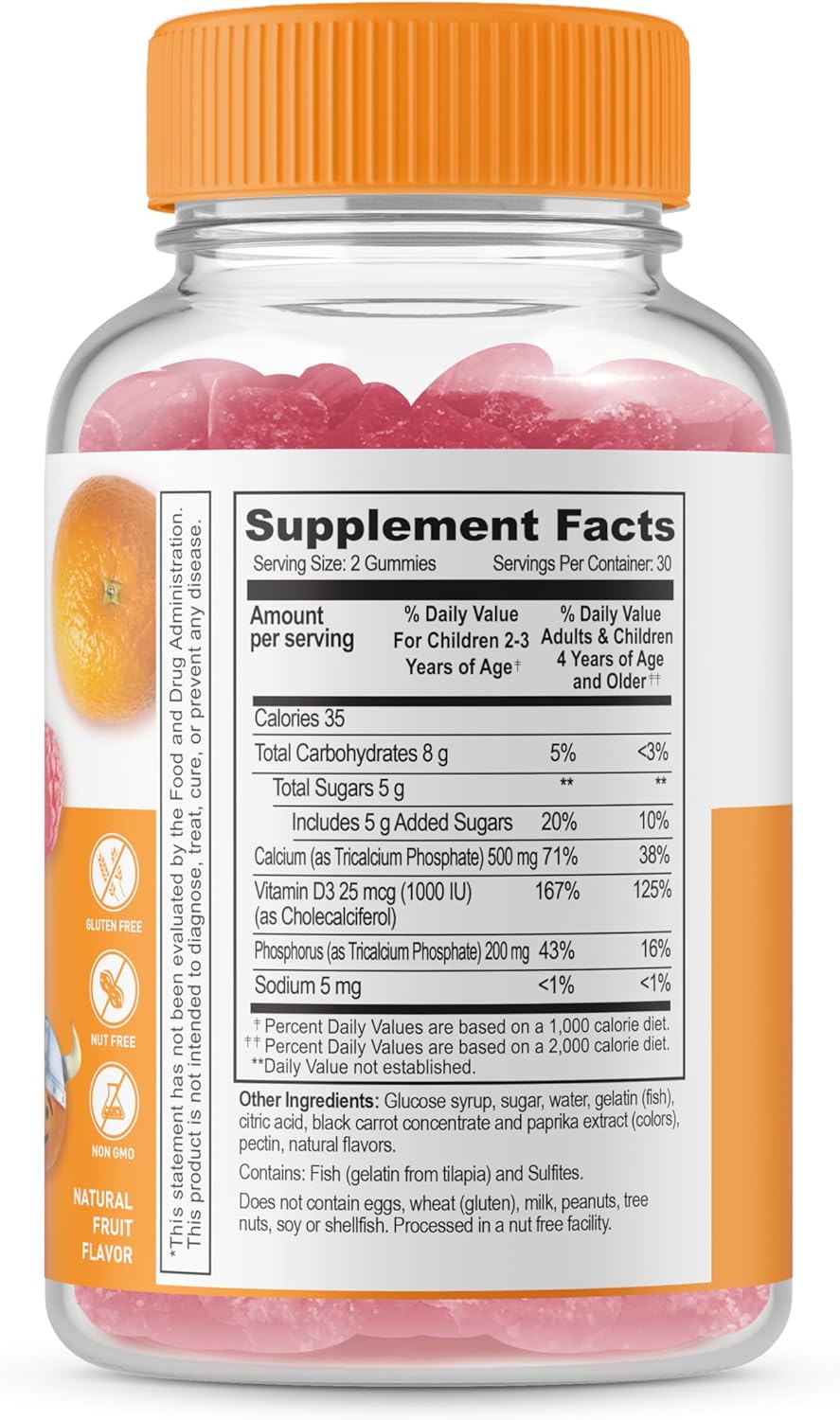 Kids Bundle: Vitamin C + Calcium with Vitamin D Gummies - Tasty & Healthy Vitamin Supplement - Gluten & GMO Free