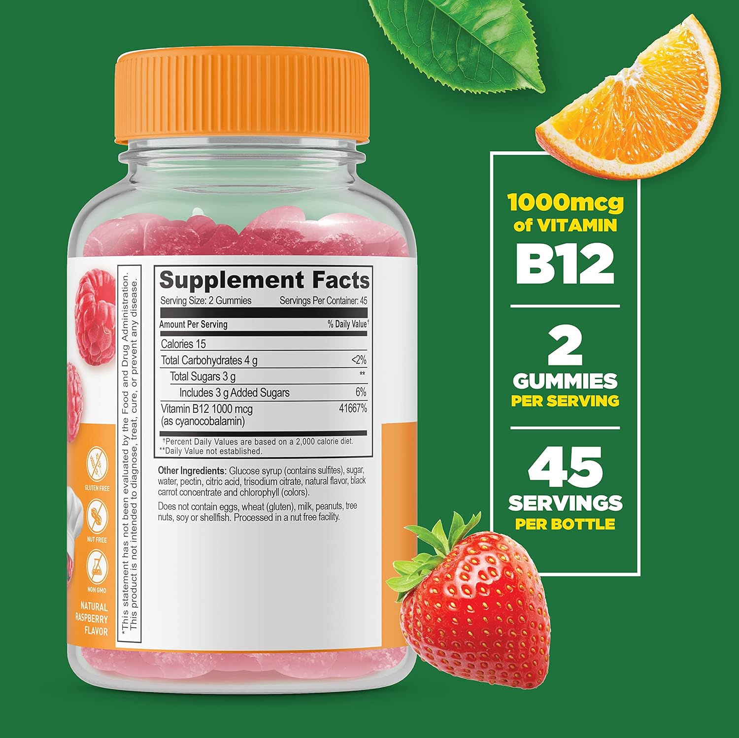 Kid's Calcium Magnesium & Vitamin B12 Gummies Bundle - Delicious & Nutritious Supplement for Children, Gluten & GMO Free