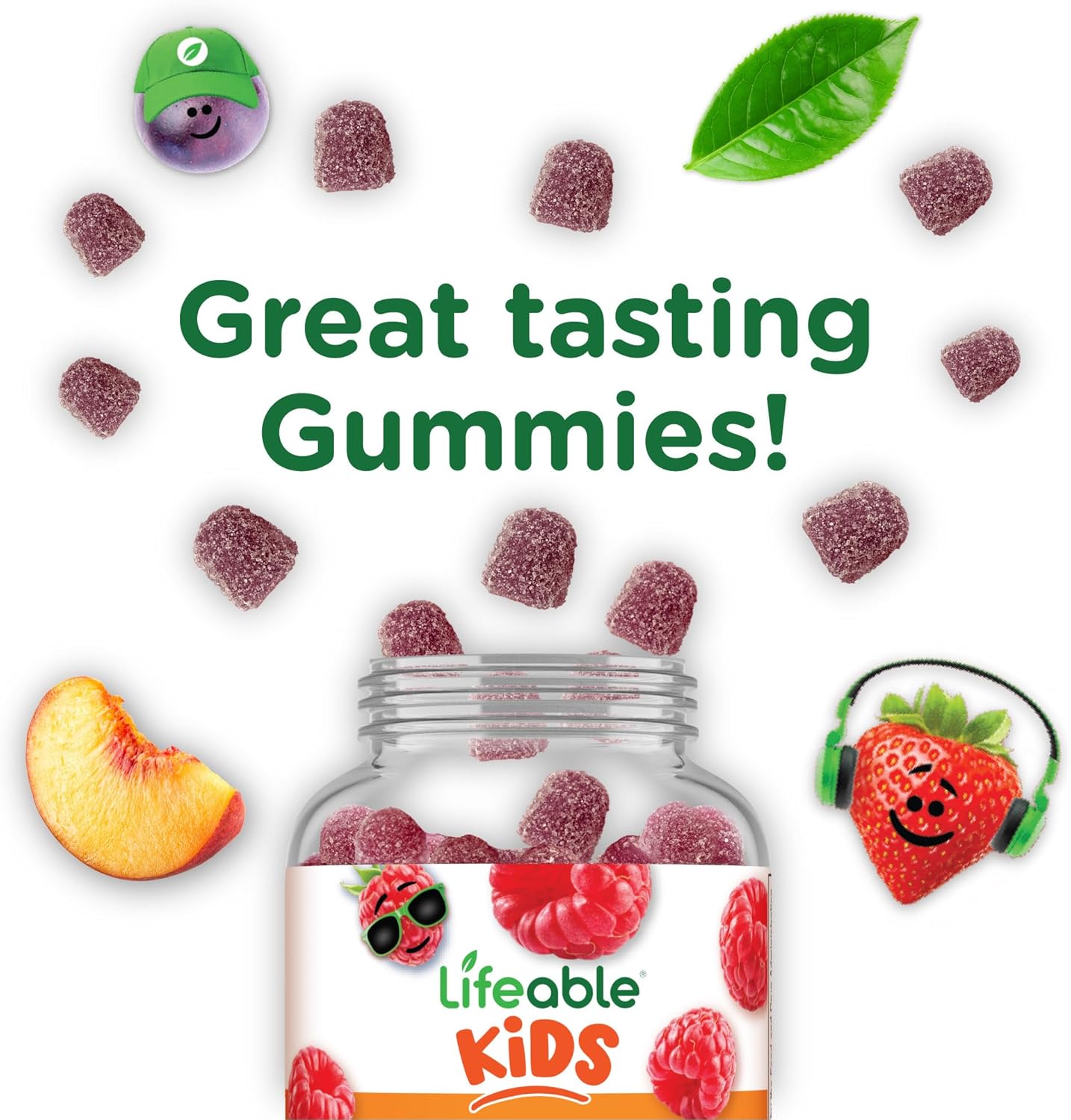 Kids Calcium Magnesium Vitamin D Gummies for Bone Strength | 90 Great Tasting Gummies for Tooth & Bone Health | Children's Bone Supplements