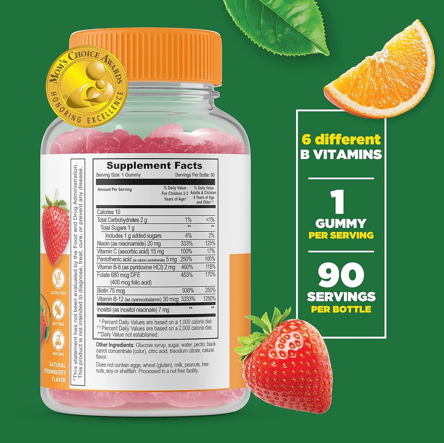 Kids Calcium Magnesium with B Complex Gummies Bundle - Delicious Vitamin Supplement, Gluten & GMO Free Chewables