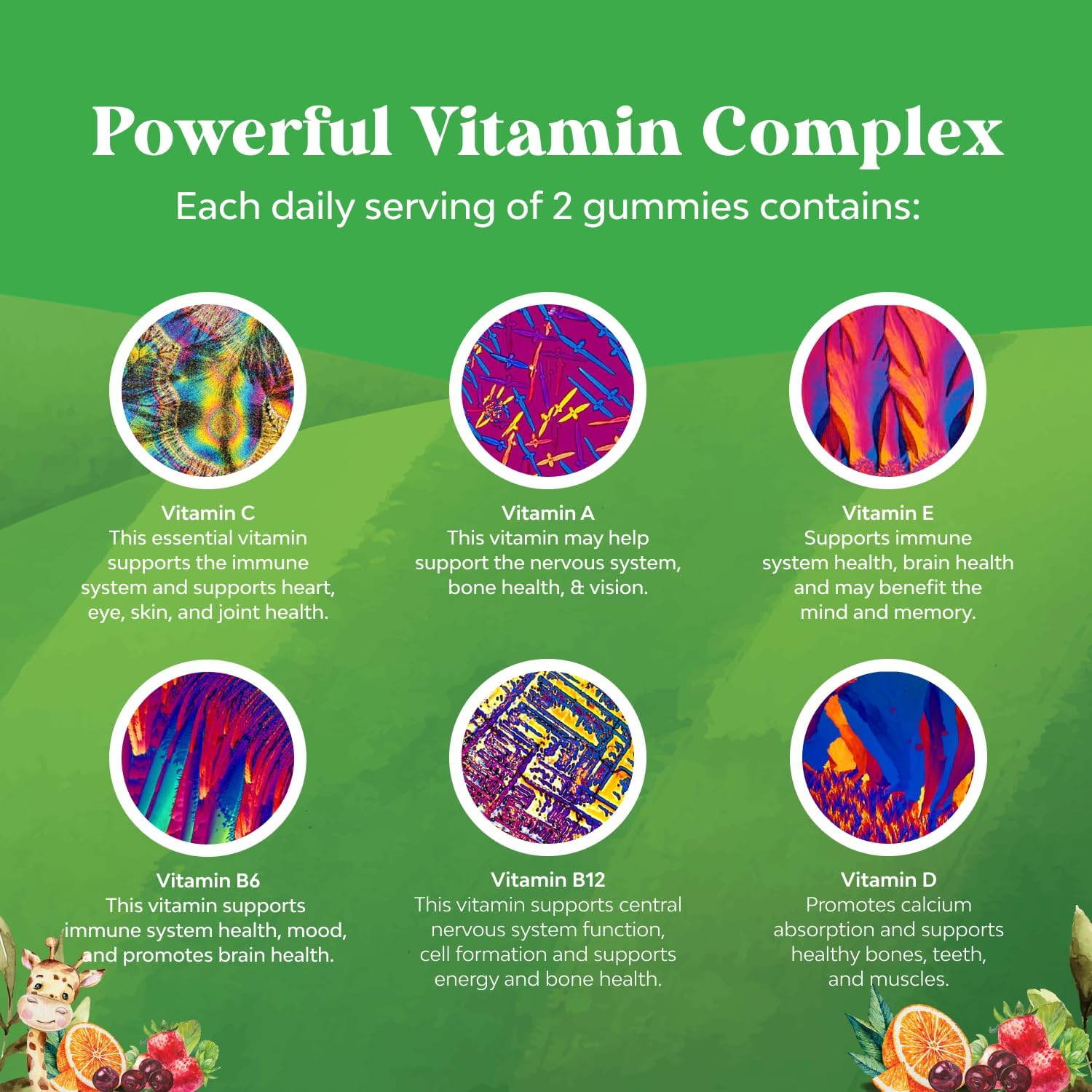 Kids Calm Magnesium & Multivitamin Gummies Bundle - Nerve, Bone, Muscle Health - Immunity Support - Plant Based - 90 Magnesium Gummies & 120 Multivitamin Gummies
