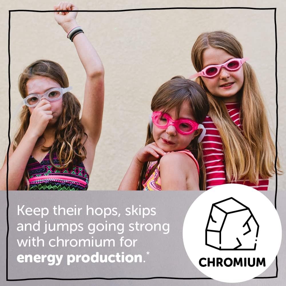 Kids Mineral Chews: Immune Support Supplement with Magnesium, Calcium, Vitamin D3, C, K2, Zinc & Selenium - 60 Count
