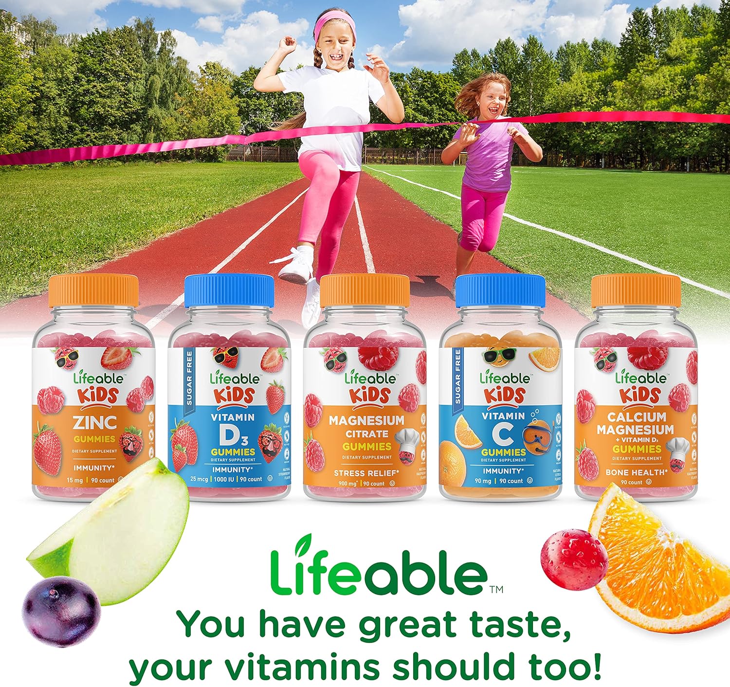 Kids Multivitamin Bundle with Iron & Vitamin C Gummies - Tasty & Healthy Supplement for Children, Gluten-Free & GMO-Free