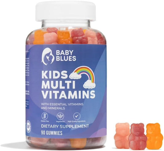 Kids Multivitamin Gummies - Essential Daily Health Vitamins for Children - Tasty Baby Blues Gummy Bears