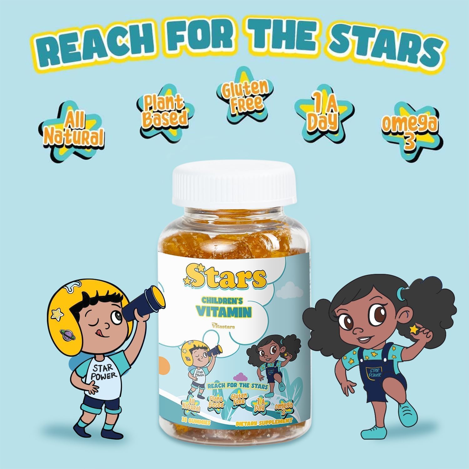 Kids Multivitamin & Immune Support Bundle - Vitamin Gummies with Elderberry, Vitamin C & Zinc