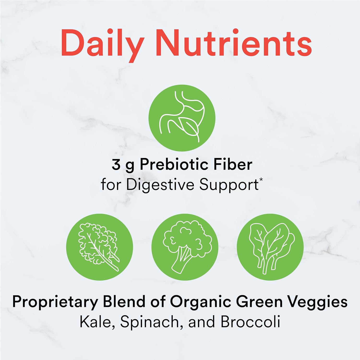 Kids Prebiotic Fiber Gummy Supplement with Organic Green Veggies - 60 Count