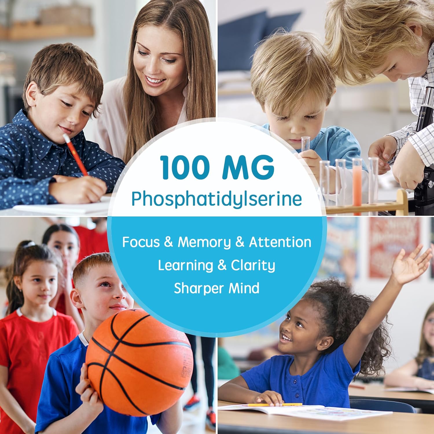 Kids Sugar Free Phosphatidylserine and GABA Gummies by Nextdia