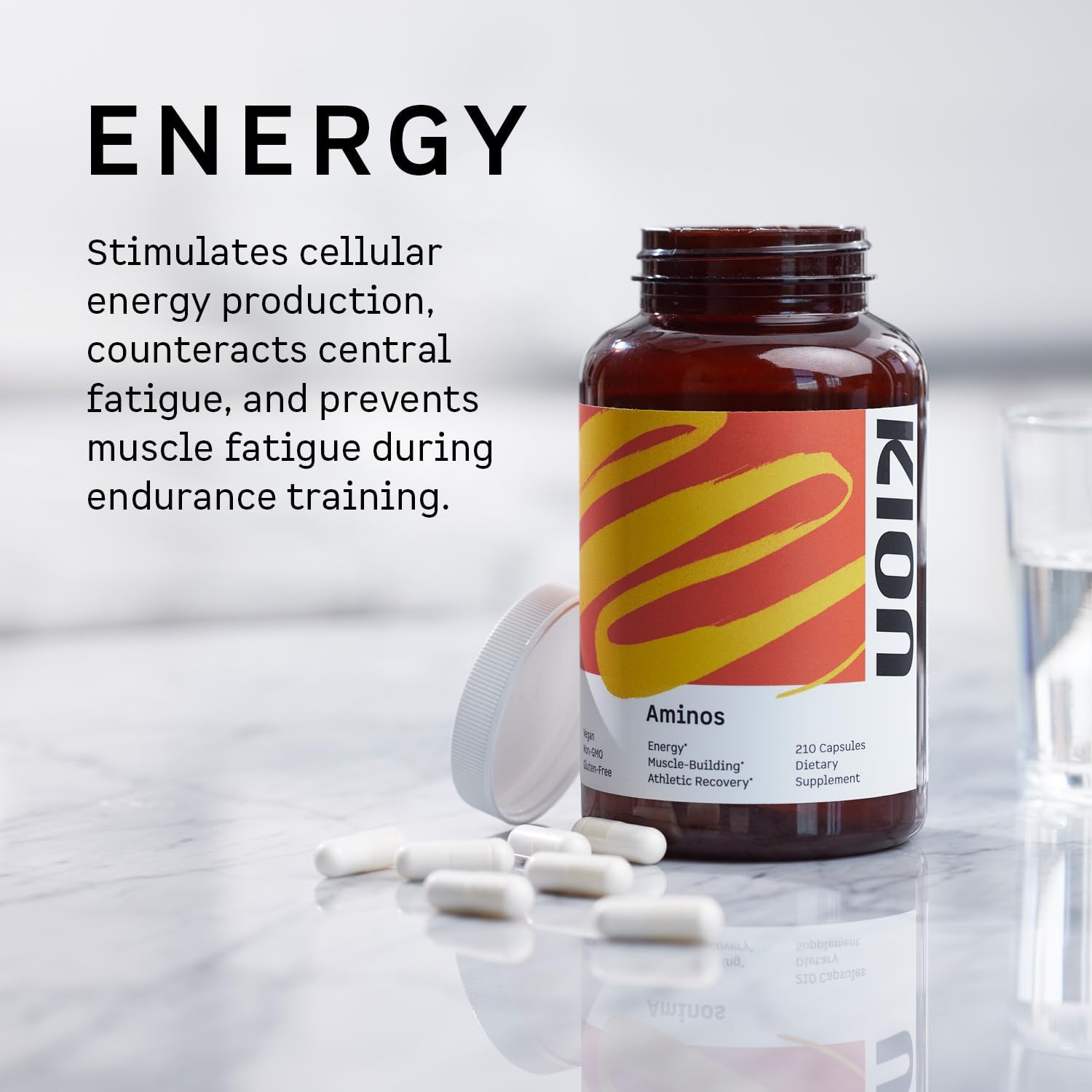 Kion Aminos Amino Acids Capsules | Enhance Muscle Recovery, Reduce Cravings, Boost Cognition, Immunity, and More | 30 Servings