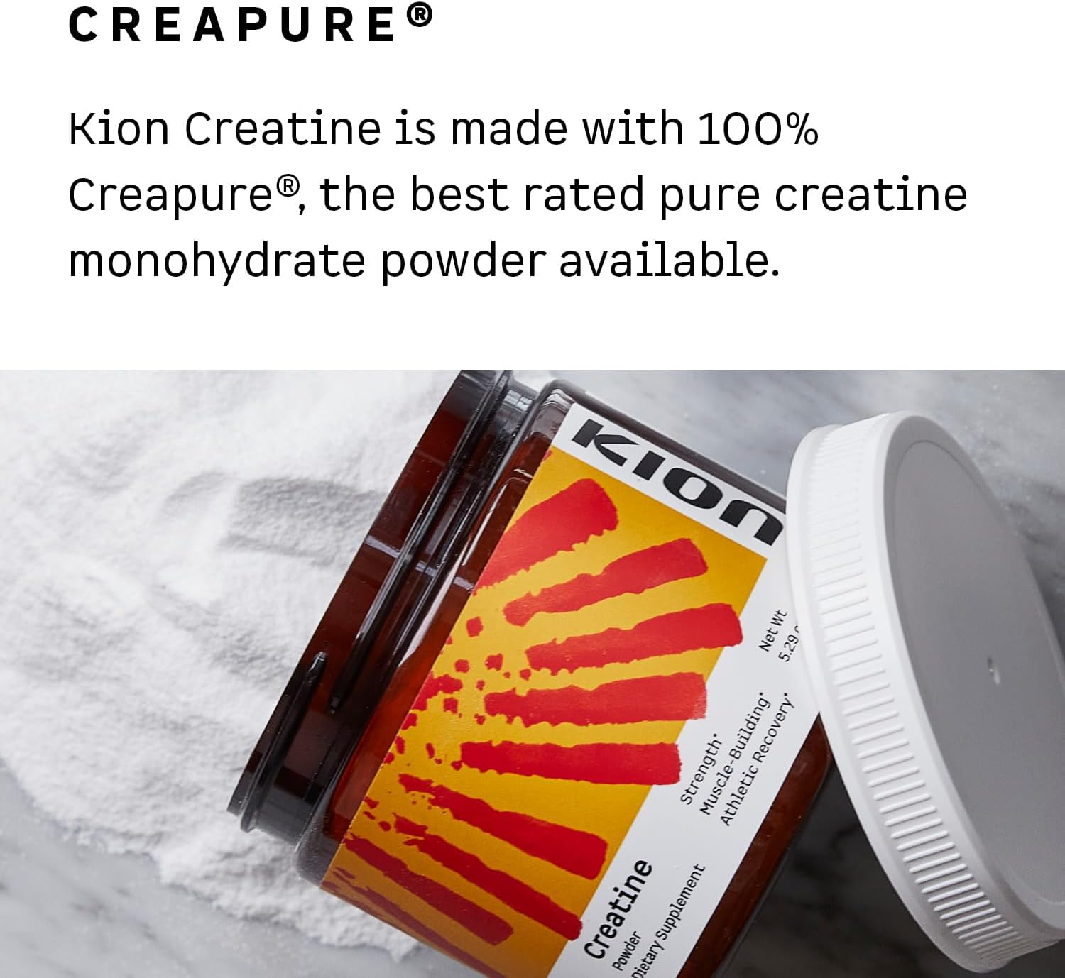 Kion Creatine Supplement for Enhanced Performance, Energy, and Strength - 30 Servings