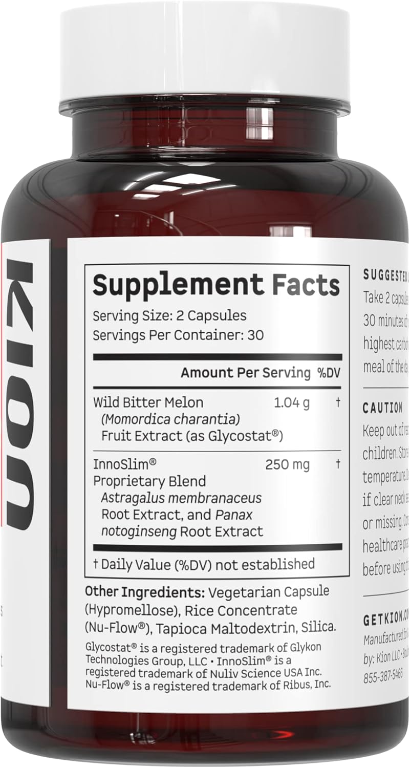 Kion Lean Supplement | Natural Weight Management & Metabolic Support | 30 Servings