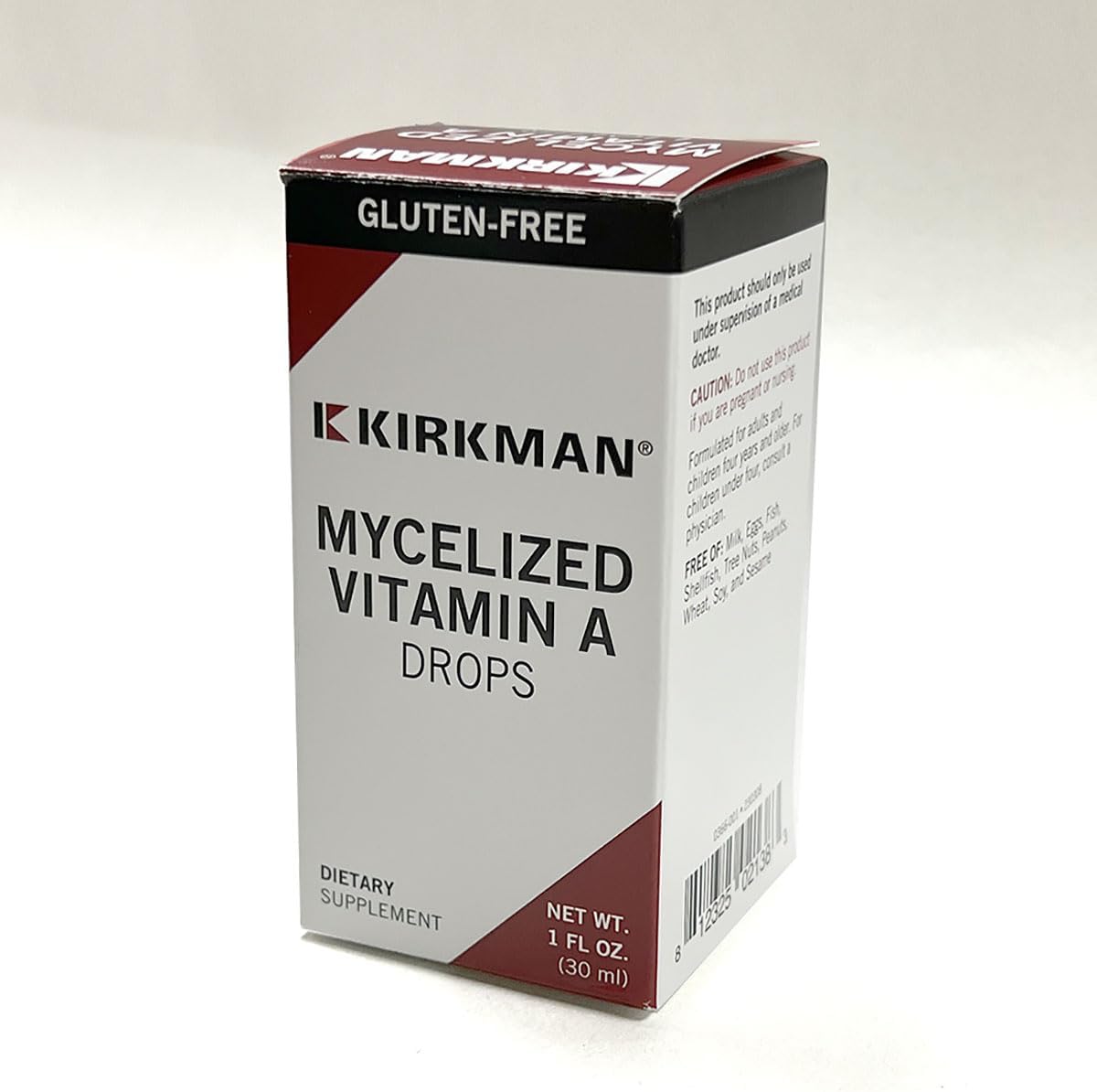 Kirkman Mycelized Vitamin A Liquid 30ml - Immune Health Support - Hypoallergenic Essential Vitamin