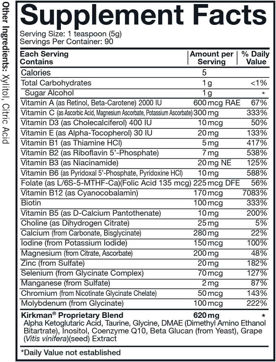 Kirkman Spectrum Complete II Powder - Hypoallergenic Formula - 454 gm/16 oz Size
