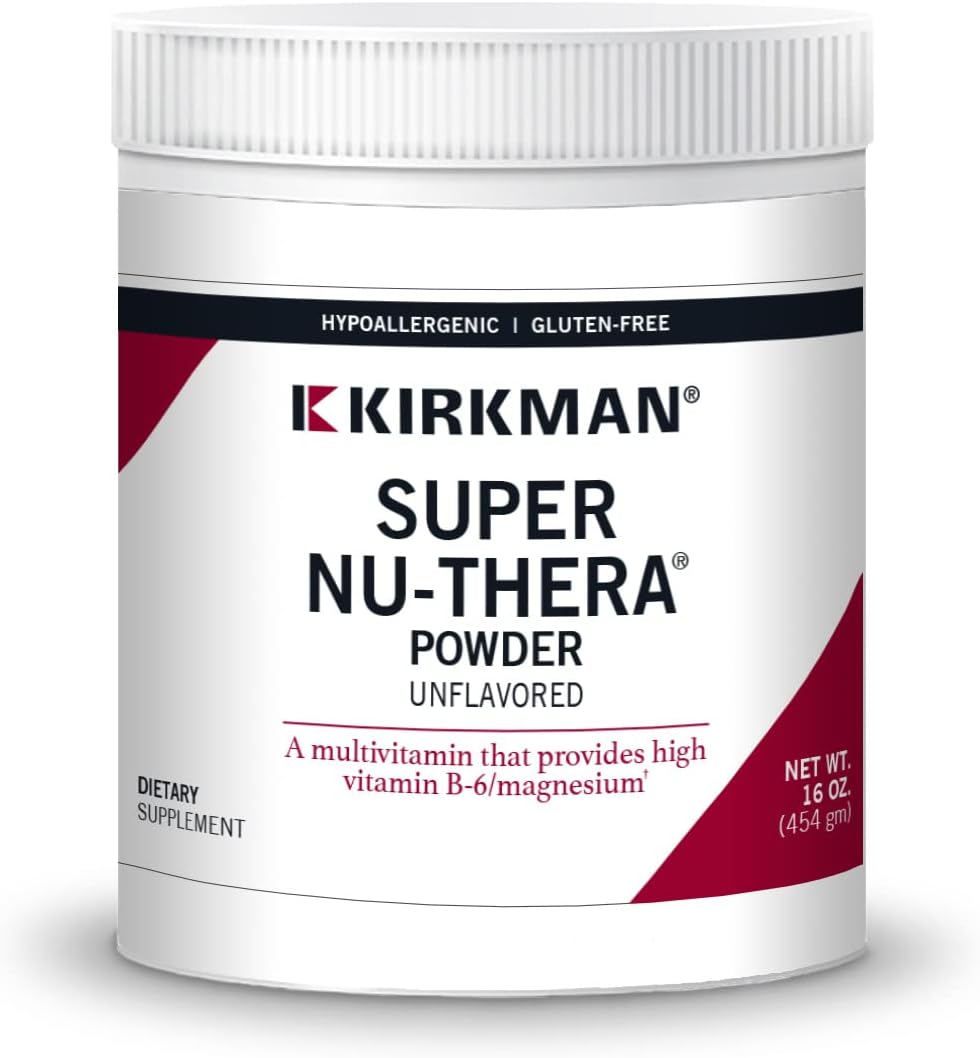 Kirkman Super Nu-Thera Powder - 16 Ounces - Hypoallergenic Formula - Unflavored