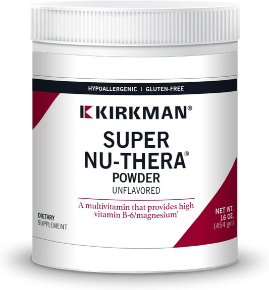 Kirkman Super Nu-Thera Powder - 16 Ounces - Hypoallergenic Formula - Unflavored