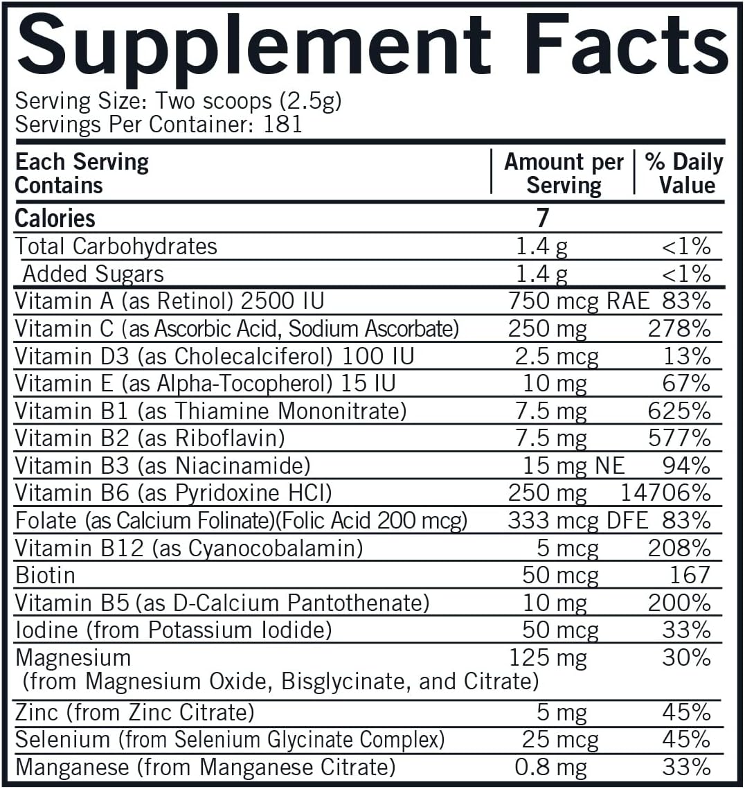 Kirkman Super Nu-Thera Powder - 16 Ounces - Hypoallergenic Formula - Unflavored